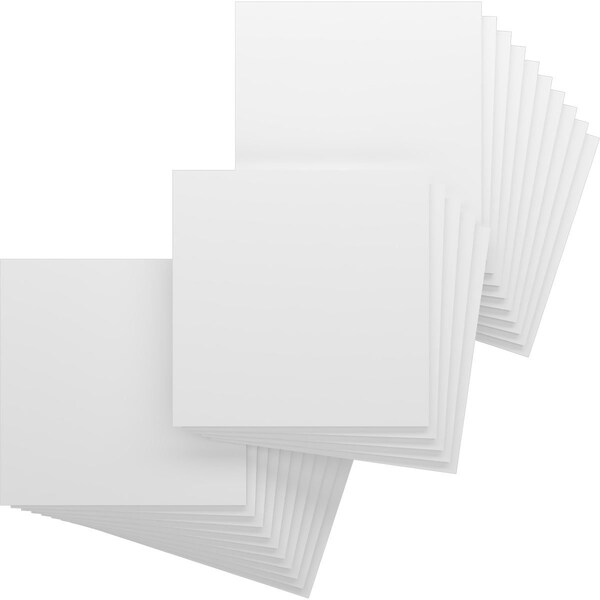 Ekena Millwork 23 3/4W x 23 3/4H x 1/2T PVC Hobby Boards, Unfinished, 25PK HBP24X24X500DUN - main